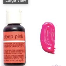 CHEFMASTER LIQUA-GEL DEEP PINK 0.7OZ